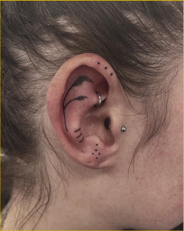 ear tattoos designs