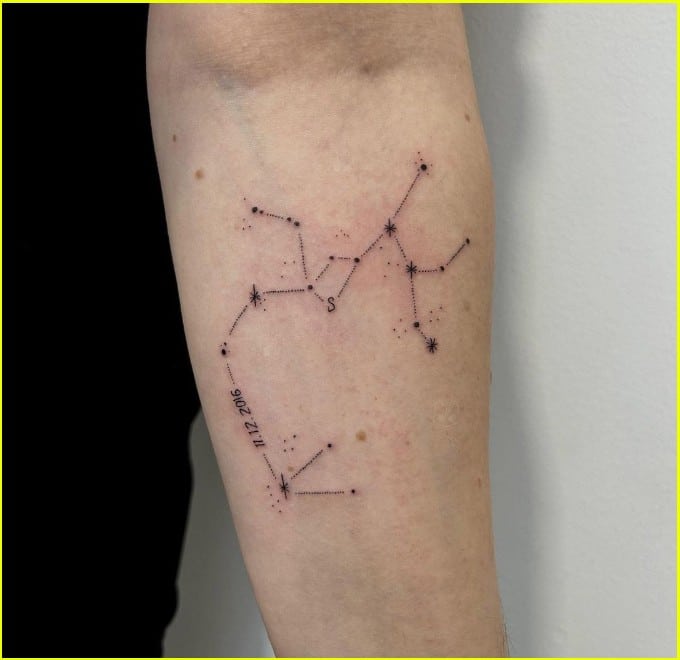 Traditional Sagittarius tattoos