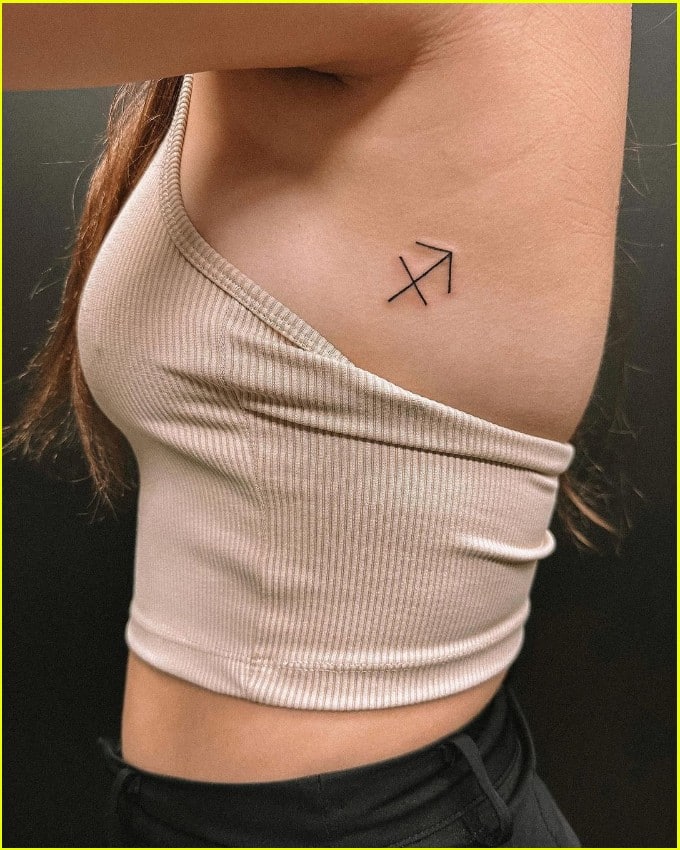 Small Sagittarius tattoos