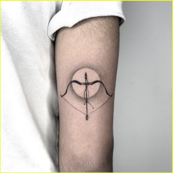Sagittarius symbol tattoos