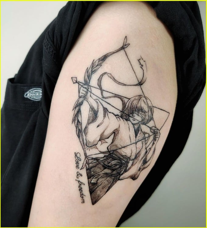 badass sagittarius tattoos