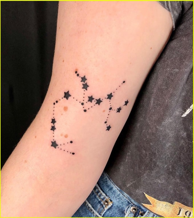 Sagittarius constellation tattoosfor arms