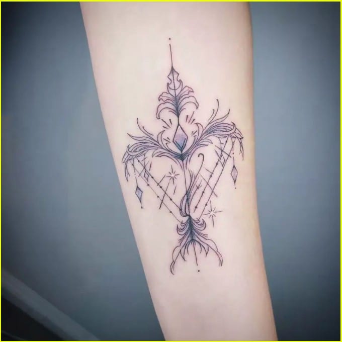 Tattoo uploaded by Jennifer R Donnelly • Sagittarius tattoo by yleniaattard  #yleniaattard #sagittarius #zodiac #astrology #horoscope • Tattoodo