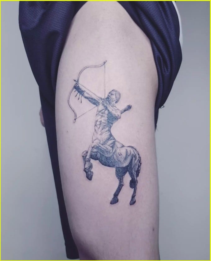 Realistic Sagittarius tattoos