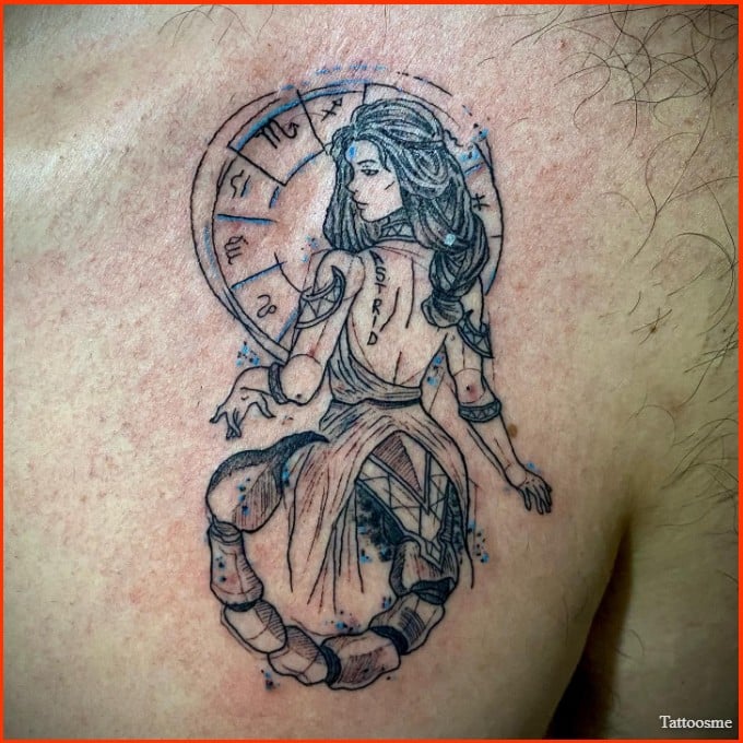 Scorpio astrological tattoos