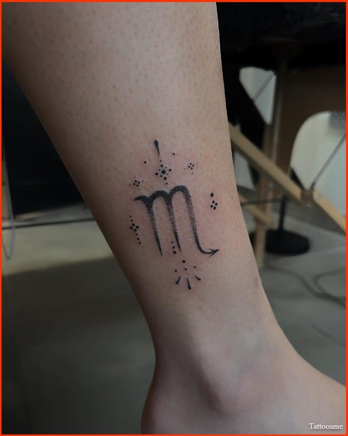 Scorpio constellation stars and symbol tattoos