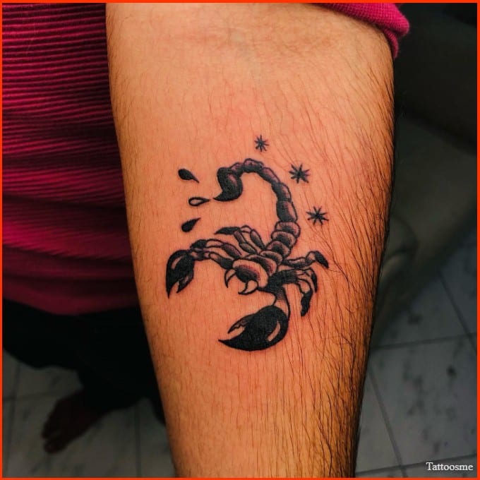 simple Scorpio sign tattoos