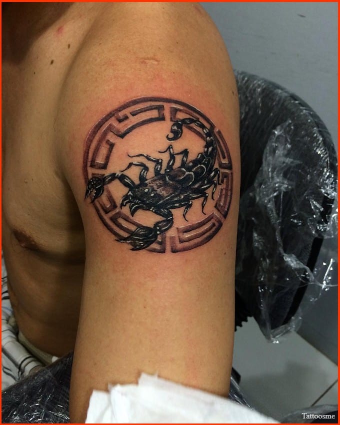 Scorpio  spiritual symbol tattoos