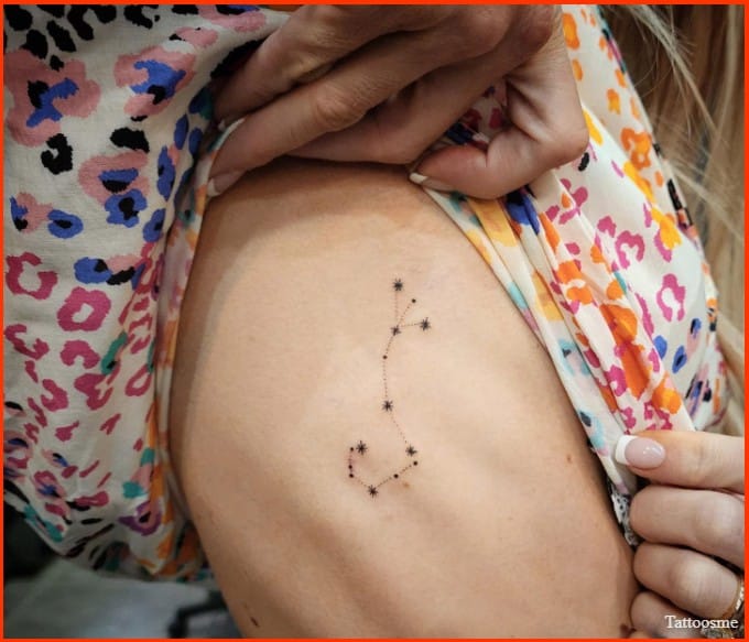 Scorpio constellation wrist tattoos for women