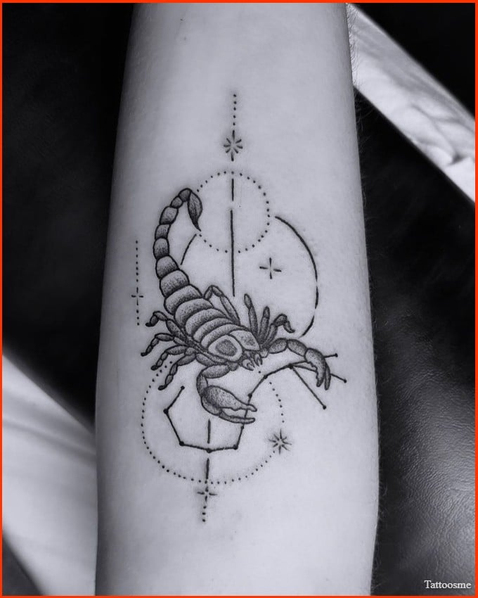 girly scorpio symbol tattoos