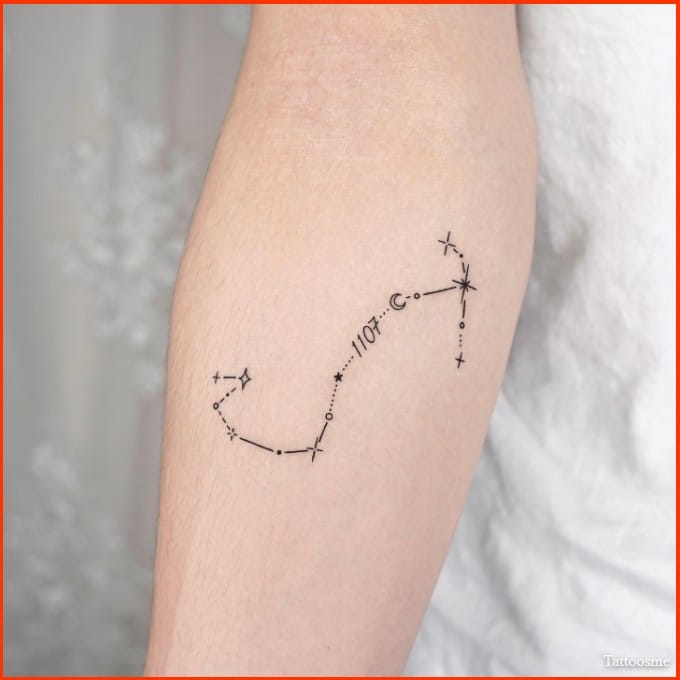 Scorpio constellation tattoos
