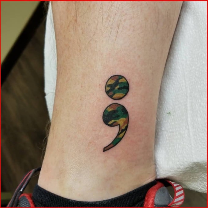what do the semicolon tattoos mean
