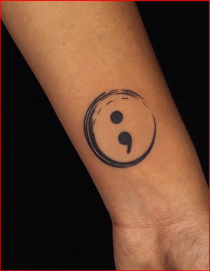 tattoo semicolon