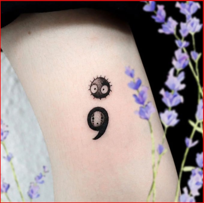 semicolon tattoos ideas