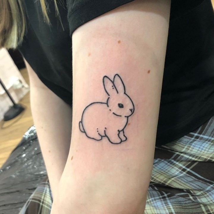 Silhouette Rabbit Tattoos