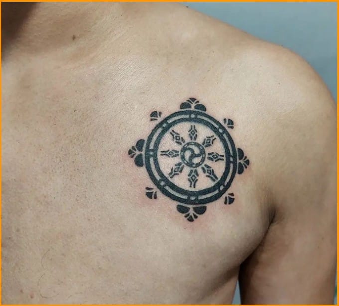 Dharma chakra Spiritual Tattoos