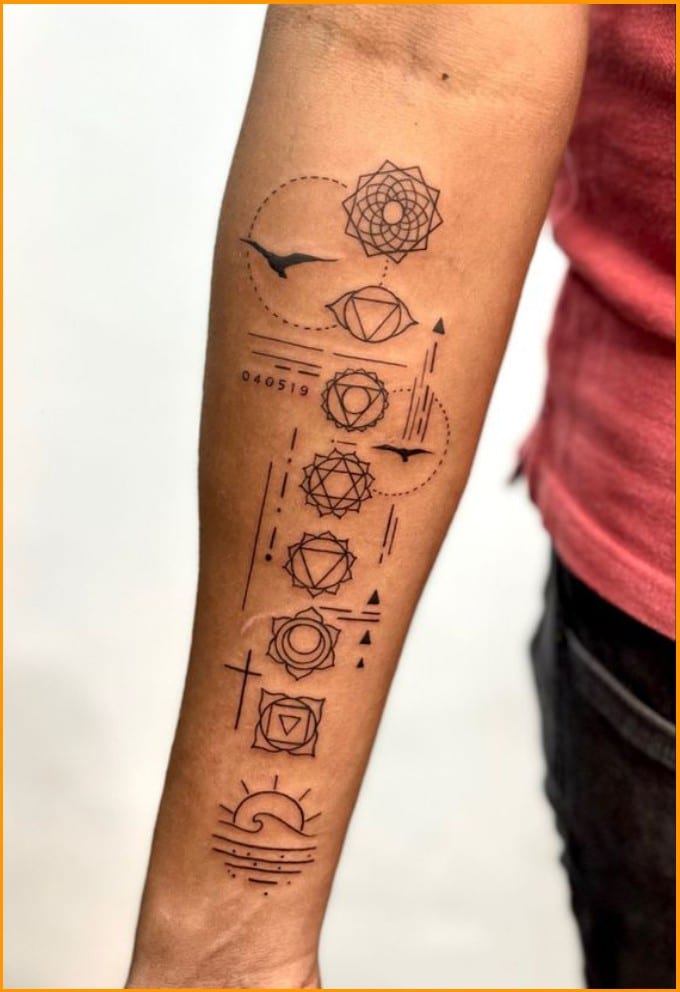 spiritual chakra tattoo designs