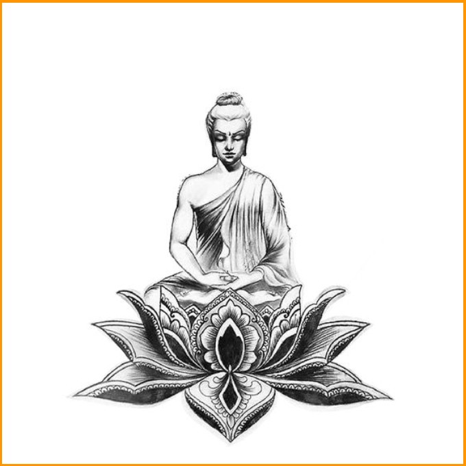 gautam buddha spiritual tattoos