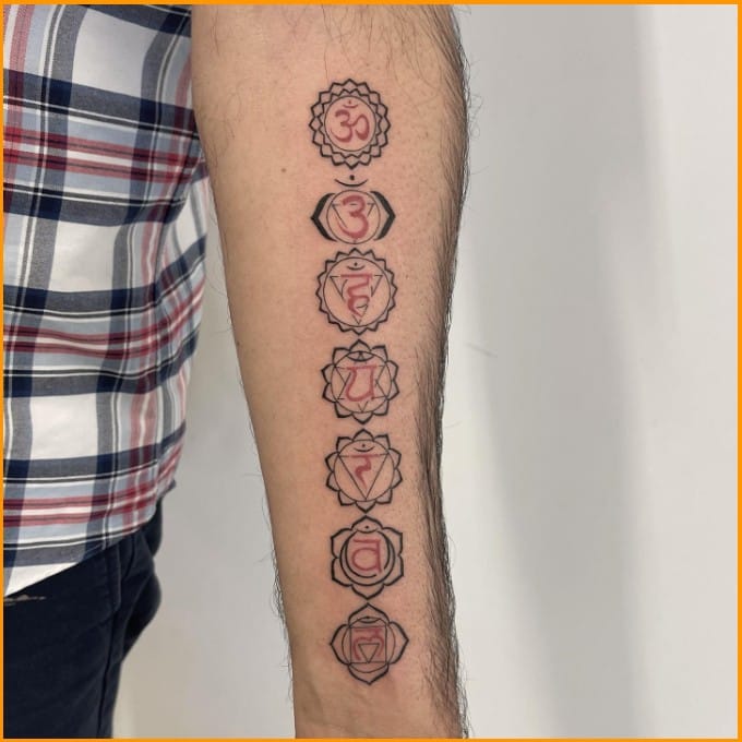 spiritual chakra tattoo designs 