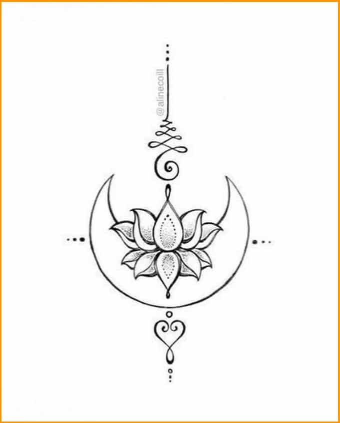 spiritual lotus flower tattoos 