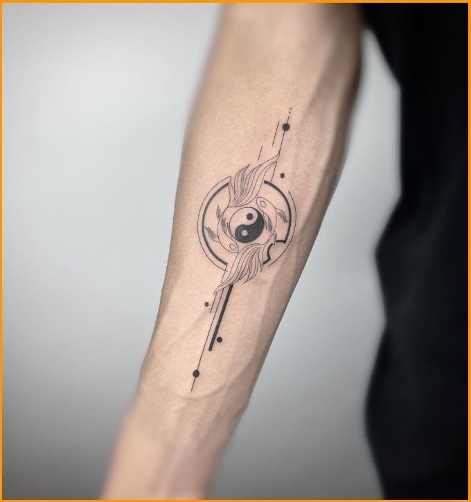 yin yang spiritual tattoos symbol