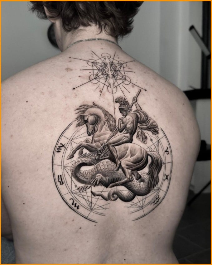 spiritual back tattoos