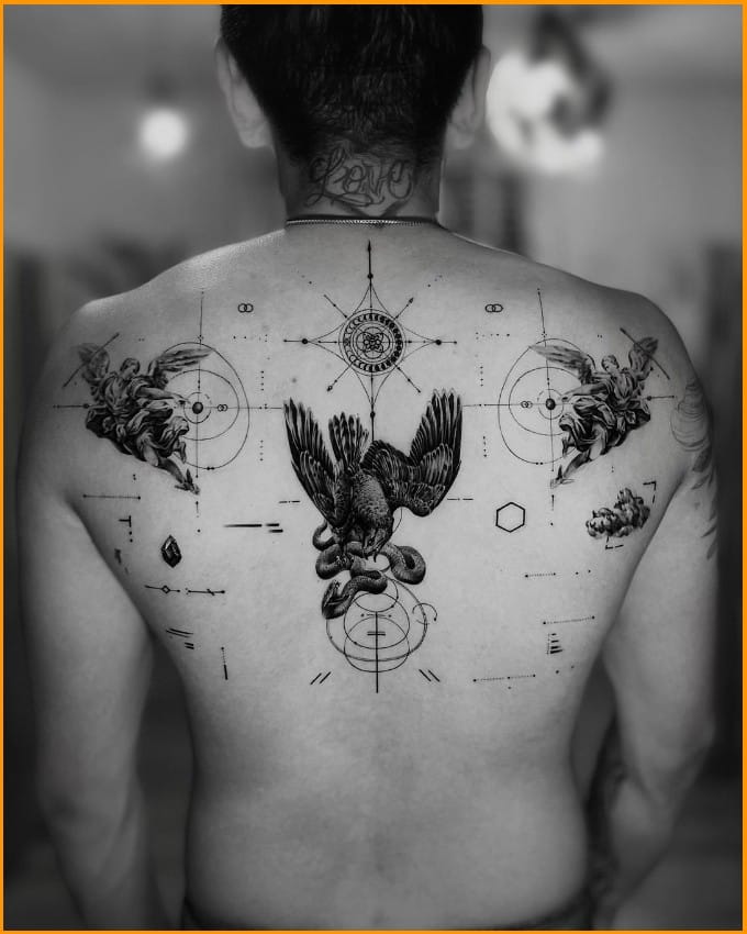 spiritual back tattoos