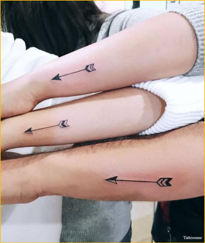 arrow tattoo for siblings