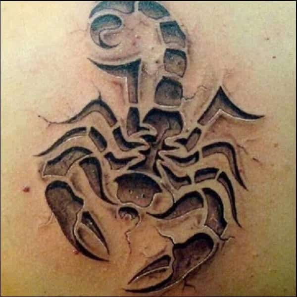 3d scorpion tattoos for men