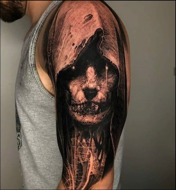 skull tattoos grim reaper