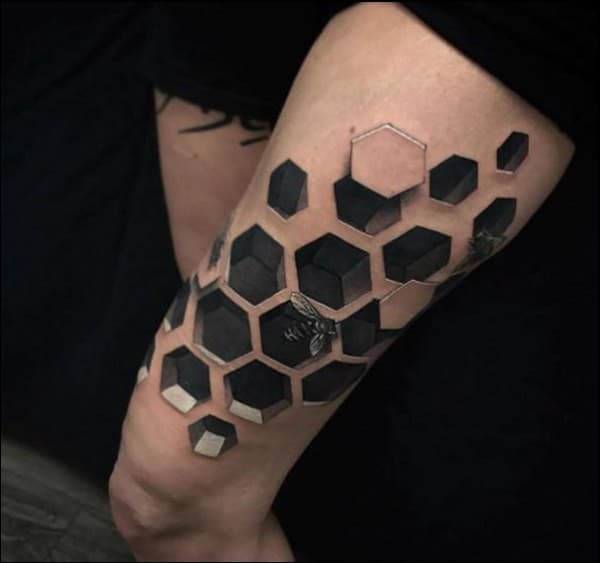 3d tattoos for thigh