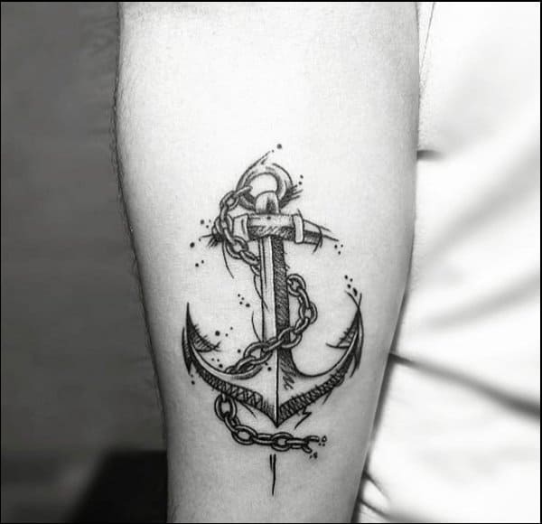 best anchor tattoos for men