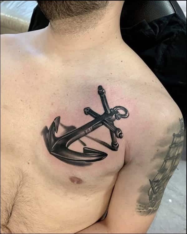 3d anchor tattoos