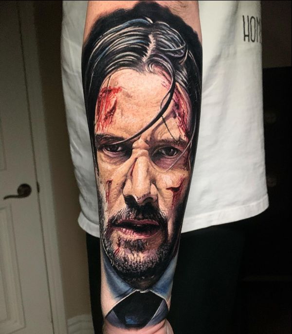 john wick portrait tattoos