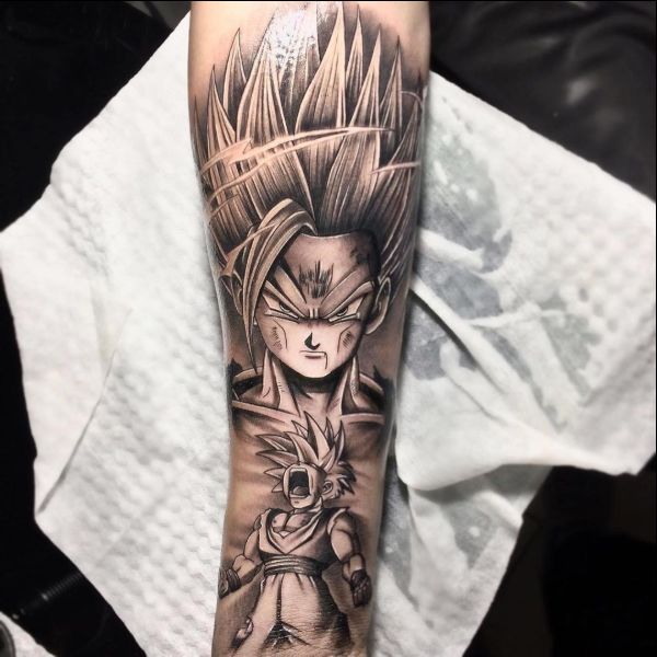 arm tattoo anime inspiration