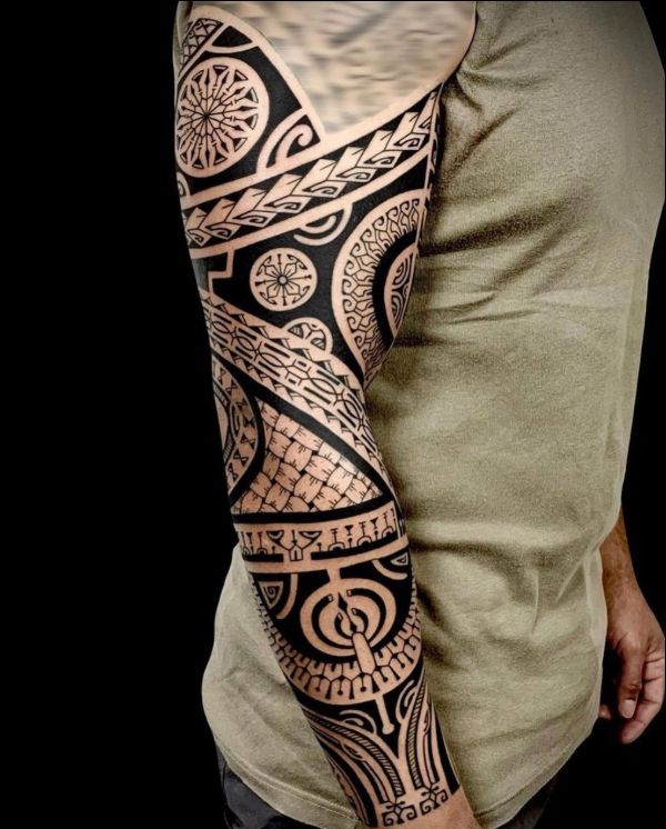 Maori arm tattoos