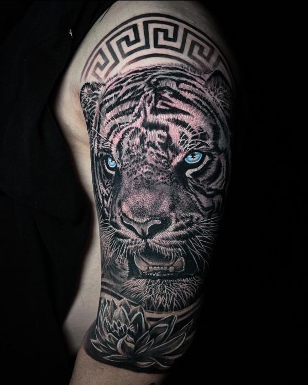 arm tiger tattoos
