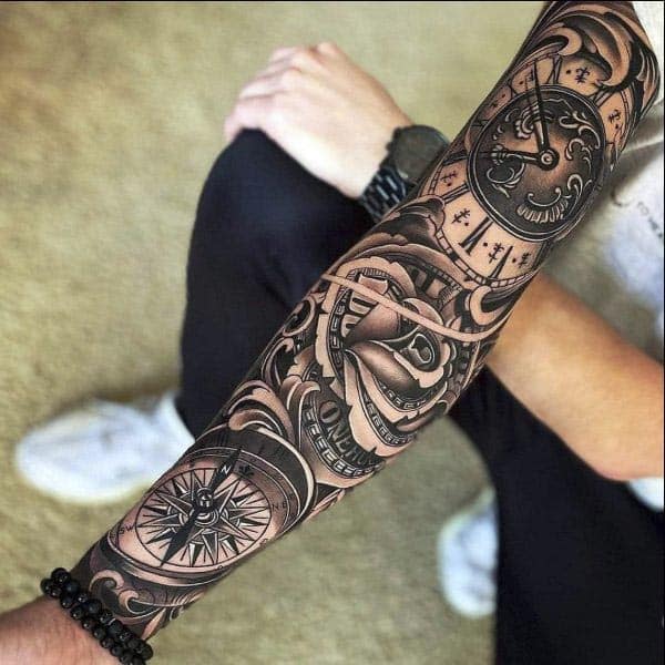 money arm tattoos