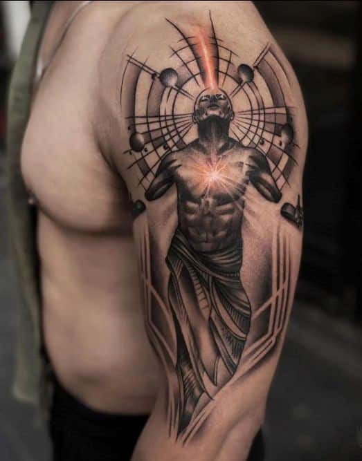 angel arm tattoos