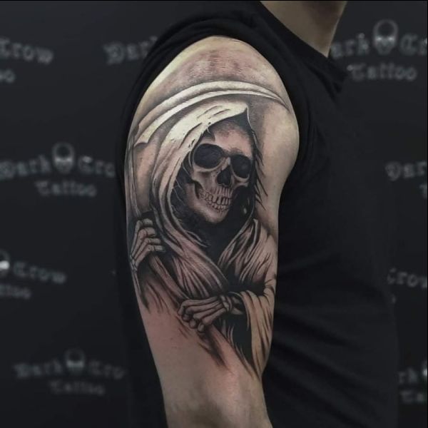 skull arm tattoos
