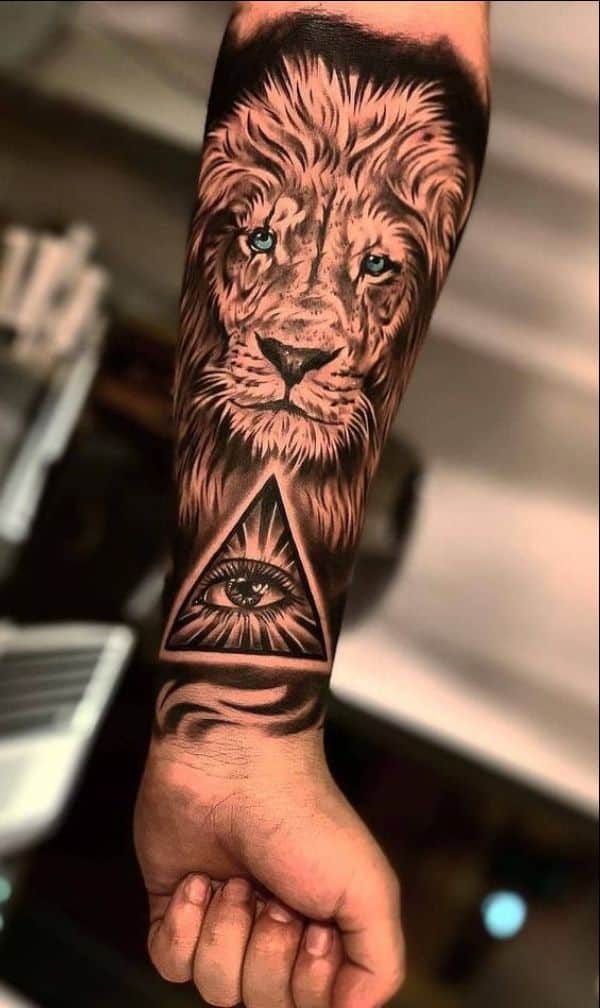 lion arm tattoos