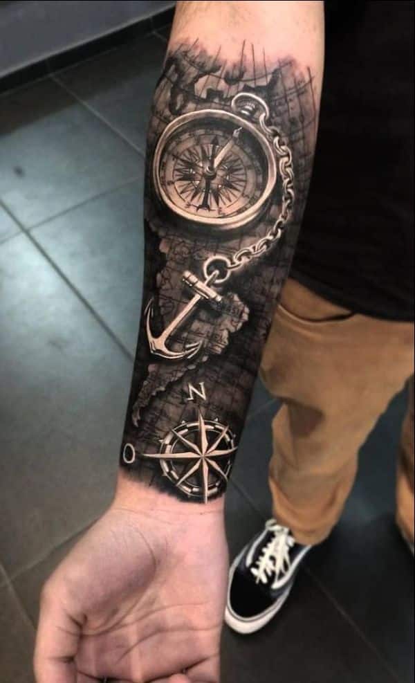 anchor arm tattoos