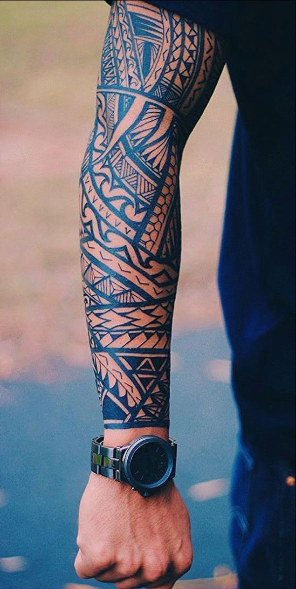 arm tribal tattoos for guys