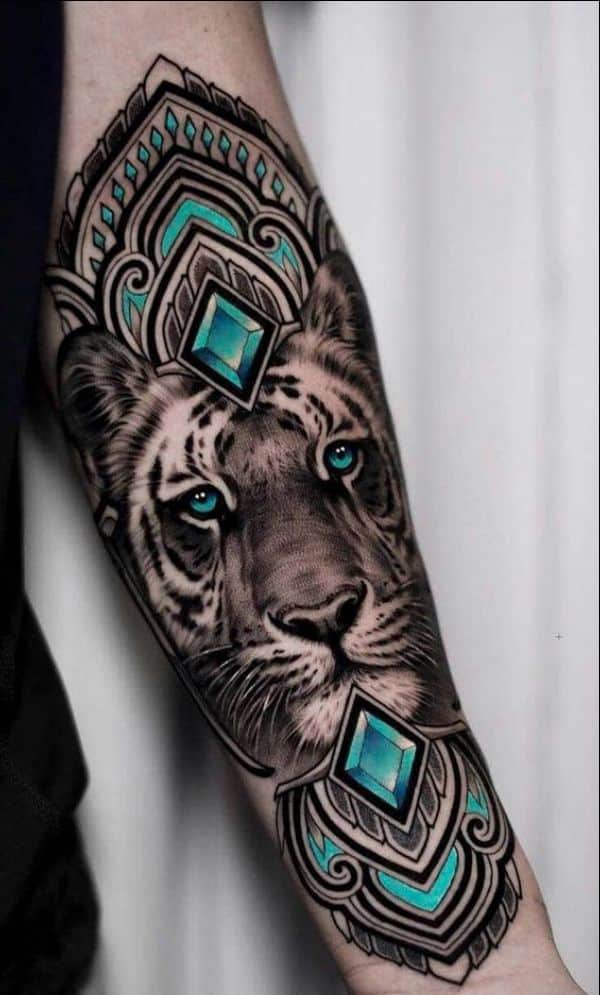 tiger arm tattoos