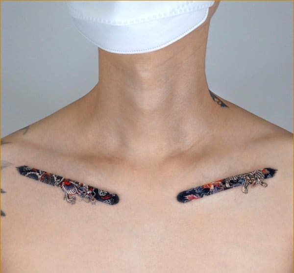 49 EyeCatching Collarbone Tattoo Ideas for Everyone  Photos  Allure