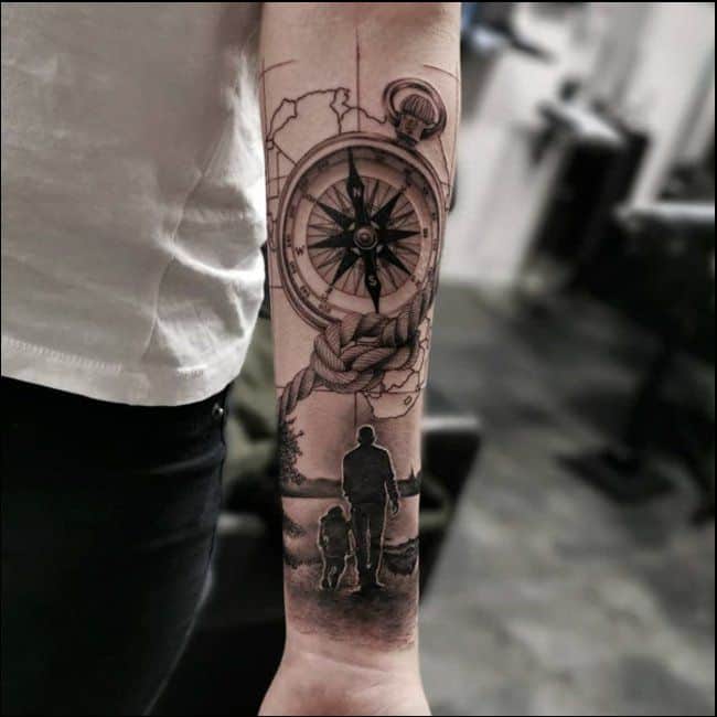 family tattoos on arm
