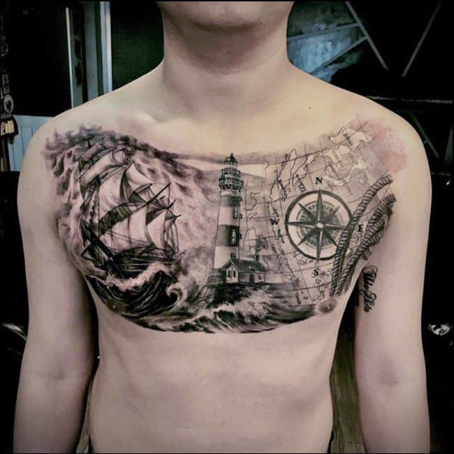 amazing compass tattoos