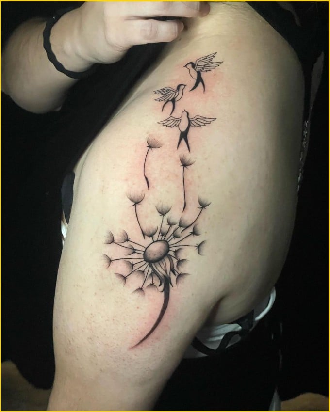 Best dandelion tattoos