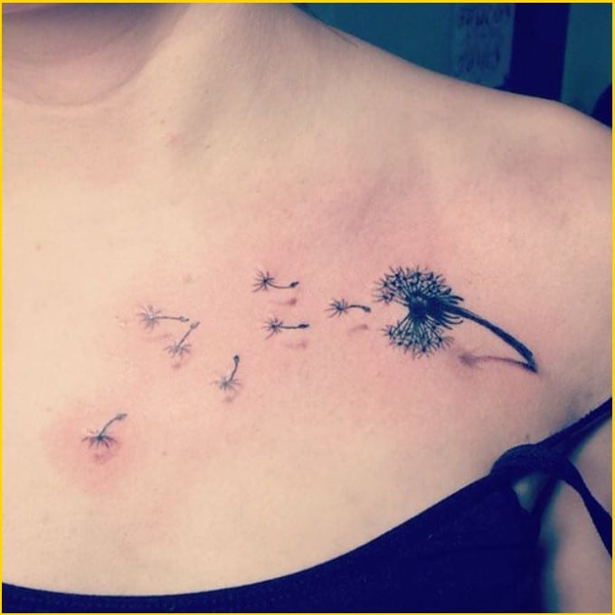 3d dandelion tattoos