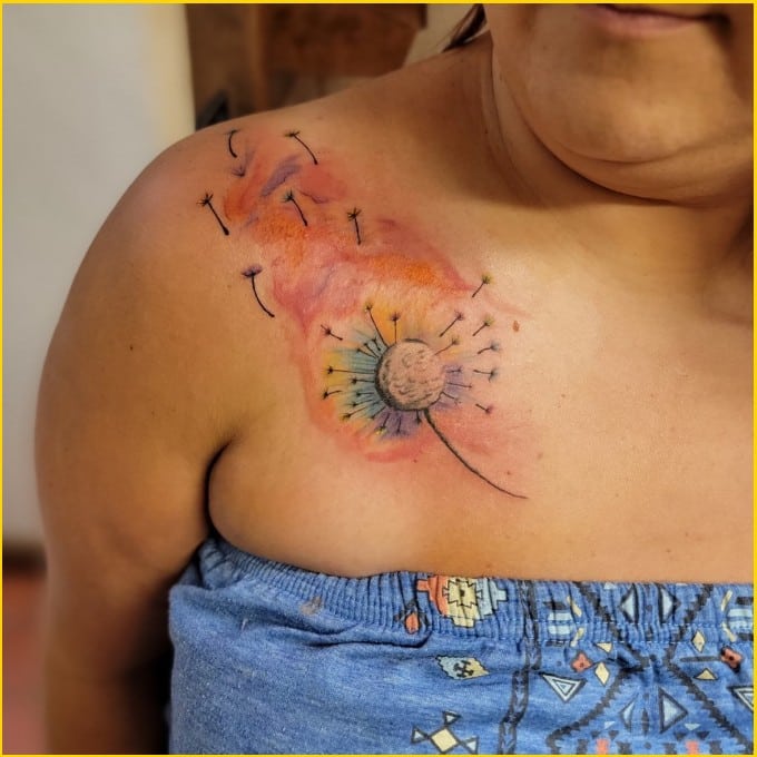 Best dandelion tattoos 